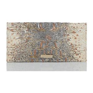 Brahmin Cordelia Checkbook New With Tags In Ivory Iguana